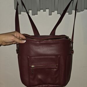 FAWN Elegant Burgundy Backpack